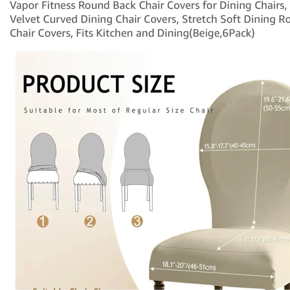 Chair Covers set of 6